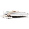 vidaXL Letto in legno massiccio senza materasso bianco 200x200 cm in legno di pino
