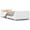 vidaXL Letto in legno massiccio senza materasso bianco 90x200 cm in legno di pino