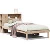 vidaXL Letto a libreria senza materasso 75x190 cm in legno di pino massiccio