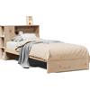 vidaXL Letto a libreria senza materasso 75x190 cm in legno di pino massiccio