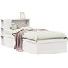 vidaXL Letto in legno massiccio senza materasso bianco 75x190 cm in legno di pino