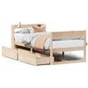 vidaXL Letto in legno massiccio senza materasso 75x190 cm in legno di pino