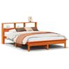 vidaXL Letto in legno massiccio senza materasso cera marrone 140x200 cm legno di pino
