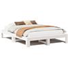 vidaXL Letto in legno massiccio senza materasso bianco 140x200 cm legno di pino