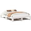 vidaXL Letto in legno massiccio senza materasso bianco 140x190 cm in legno di pino