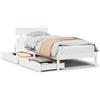 vidaXL Letto in legno massiccio senza materasso bianco 90x200 cm in legno di pino