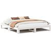 vidaXL Letto in legno massiccio senza materasso bianco 200x200 cm in legno di pino
