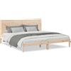 vidaXL Letto in legno massiccio extra lungo senza materasso 200x220 cm