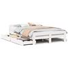 vidaXL Letto in legno massiccio senza materasso bianco 140x190 cm in legno di pino