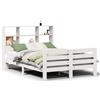 vidaXL Letto in legno massiccio senza materasso bianco 160x200 in legno di pino