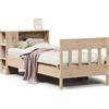 vidaXL Letto a libreria senza materasso 75x190 cm in legno di pino massiccio