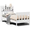 vidaXL Letto in legno massiccio senza materasso bianco 90x190 cm in legno di pino
