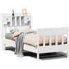 vidaXL Letto in legno massiccio senza materasso bianco 75x190 cm in legno di pino
