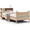 vidaXL Letto in legno massiccio senza materasso 75x190 cm in legno di pino