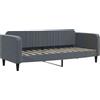 vidaXL Letto da giorno grigio scuro 90x190 cm in velluto