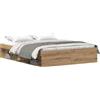 vidaXL Struttura letto senza materasso rovere Artisan 150x200cm materiale a base di legno