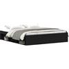 vidaXL Struttura letto senza materasso look rovere nero 200x200 cm
