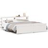 vidaXL Struttura letto con testiera senza materasso bianco 180x200 cm
