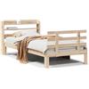 vidaXL Struttura letto con testiera senza materasso 90x200 cm