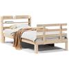 vidaXL Struttura letto con testiera senza materasso 100x200 cm
