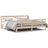 vidaXL Struttura letto con testiera senza materasso 180x200 cm
