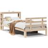 vidaXL Struttura letto con testiera senza materasso 90x200 cm