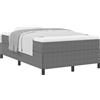 vidaXL Box spring bed grigio chiaro 120 x 190 cm tessuto a coste