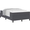 vidaXL Letto a molle box grigio scuro 120 x 190 cm in velluto a coste
