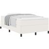 vidaXL Letto a molle insacchettate crema 120 x 190 cm in tessuto a coste