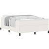 vidaXL Box spring bed cream 140 x 190 cm tessuto a coste