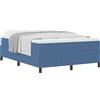vidaXL Box spring bed Blue 140 x 200 cm in velluto a coste