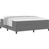 vidaXL Letto a molle insacchettate Grigio chiaro 180 x 200 cm Tessuto in corda