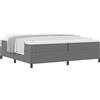 vidaXL Box spring bed grigio chiaro 200 x 200 cm tessuto a coste