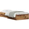 vidaXL Struttura letto con cassetti in legno di recupero 90 x 190 cm Materiale a base di legno