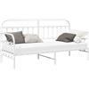 vidaXL Struttura letto da giorno bianca 80 x 200 cm Acciaio verniciato a polvere