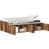 vidaXL Struttura letto con cassetti in legno di recupero 80 x 200 cm Materiale a base di legno