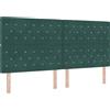 vidaXL Testiera verde scuro 200 cm velluto