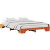 vidaXL Struttura letto marrone cera 150 x 200 cm in legno di pino massiccio