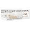 vidaXL Letto a libreria con testiera bianca 90 x 190 cm in materiale ligneo