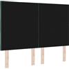 vidaXL Testiera LED verde scuro 144 cm velluto