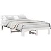 vidaXL Struttura letto con testata bianca 120 x 190 cm in legno di pino massiccio