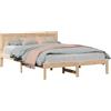 vidaXL Struttura letto marrone 150 x 200 cm in legno di pino massiccio