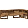 vidaXL Testiera con ripiano in legno di recupero 80 cm Materiale a base di legno
