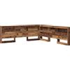 vidaXL Testata con ripiano in legno di recupero 200 cm Materiale a base di legno