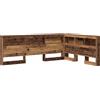 vidaXL Testata con ripiano in legno di recupero 140 cm Materiale a base di legno