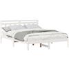 vidaXL Struttura letto bianca 160 x 200 cm in legno di pino massiccio