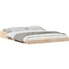vidaXL Struttura letto marrone 140 x 210 cm in legno di pino massiccio