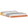 vidaXL Struttura letto marrone cera 140 x 210 cm in legno di pino massiccio