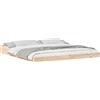 vidaXL Struttura letto marrone 200 x 210 cm in legno di pino massiccio