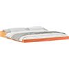 vidaXL Struttura letto marrone cera 200 x 210 cm in legno di pino massiccio